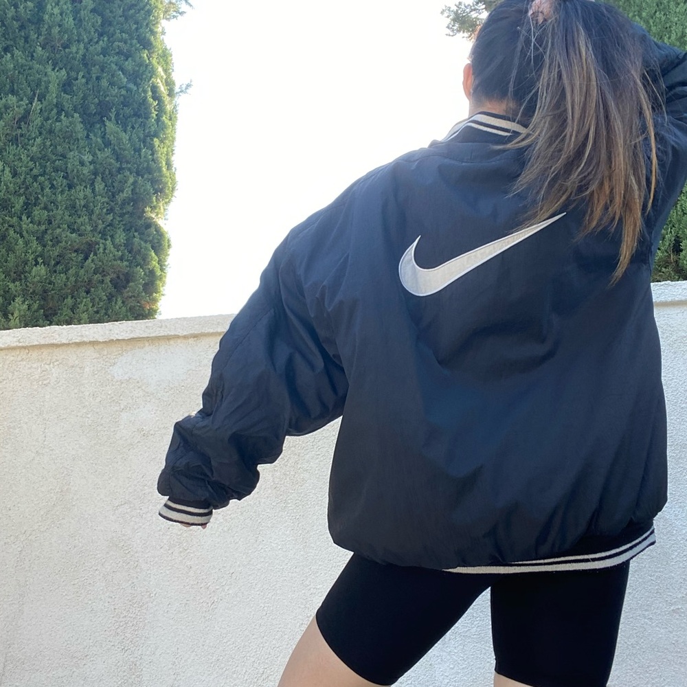 VINTAGE NIKE 1/2 ZIP PUFFER JACKET